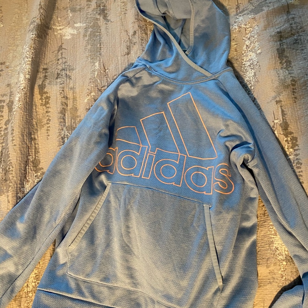 blue adidas hoodie